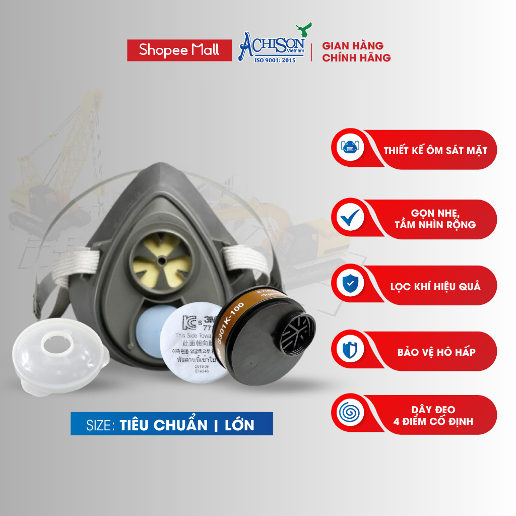 Nắp giữ tấm lọc góp phần nâng cao hiệu quả bảo vệ sức khỏe