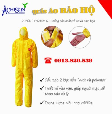 Chemical resistant clothing Tychem C